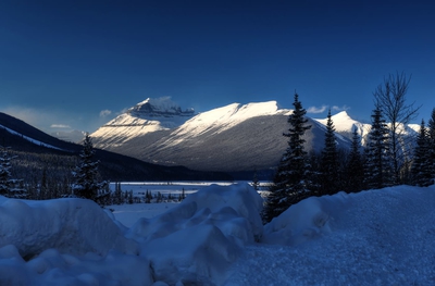 Mountains Far Away Winter Banff