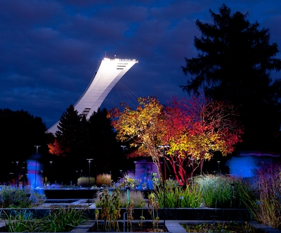 Olympic Stadium Botanical Garden View Montreal